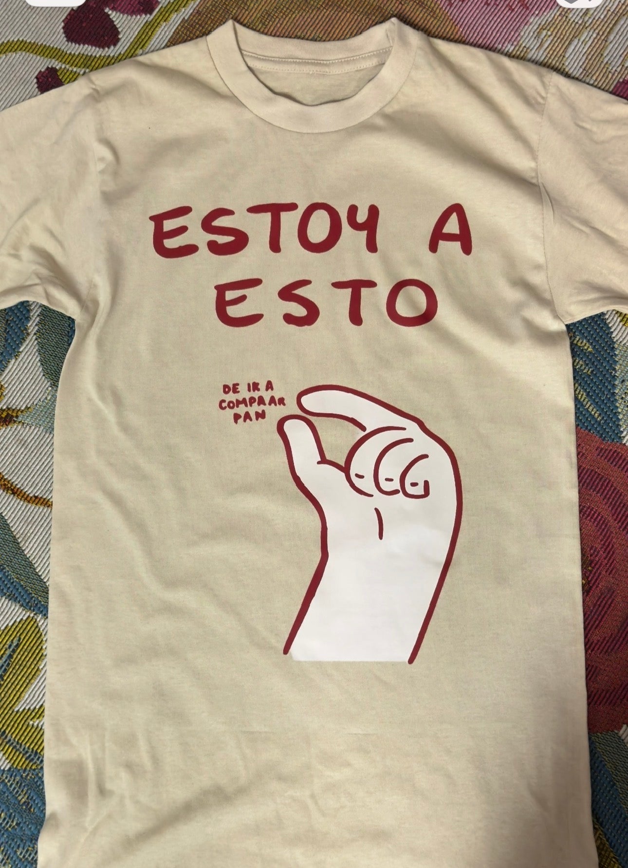 Estoy a esto de ir a comprar pan