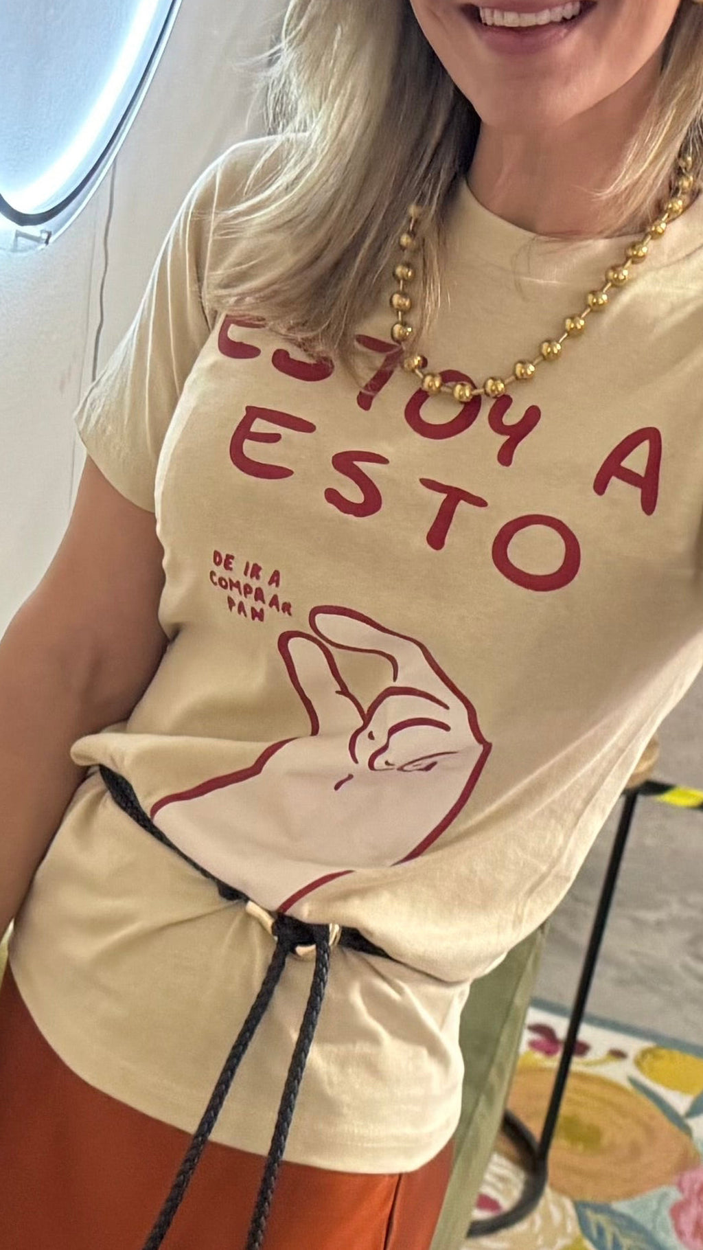 Estoy a esto de ir a comprar pan