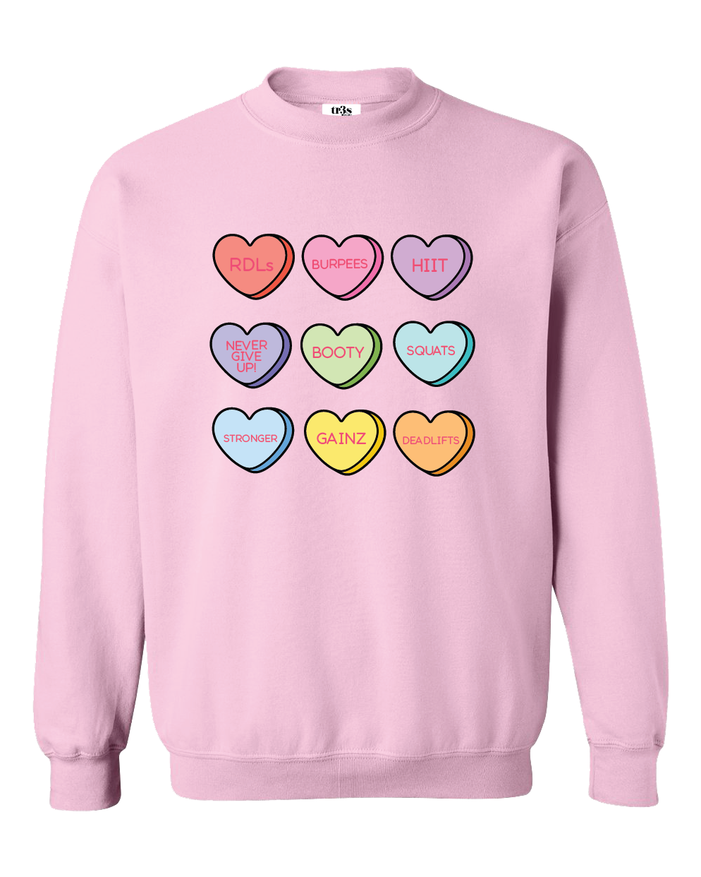 Gym Hearts Sweatshirt and Shirt