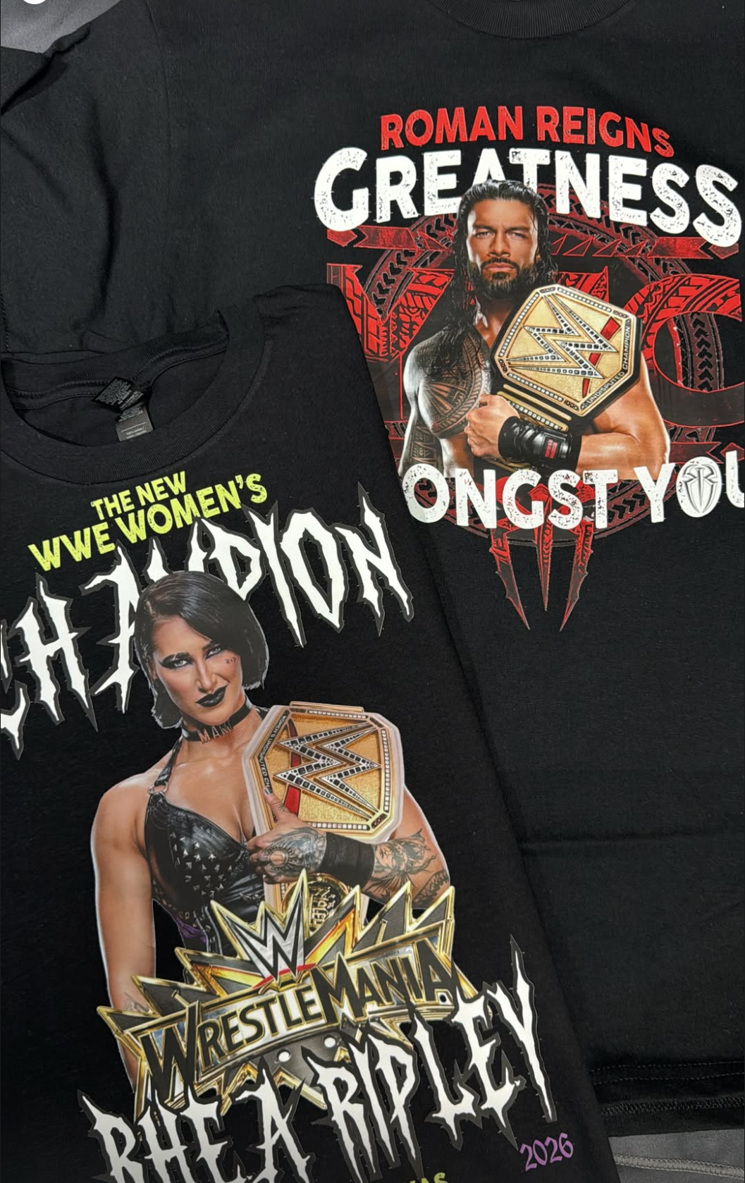 WWE t-shirts