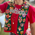 Mexico Corazones Boxy Crop with crystals