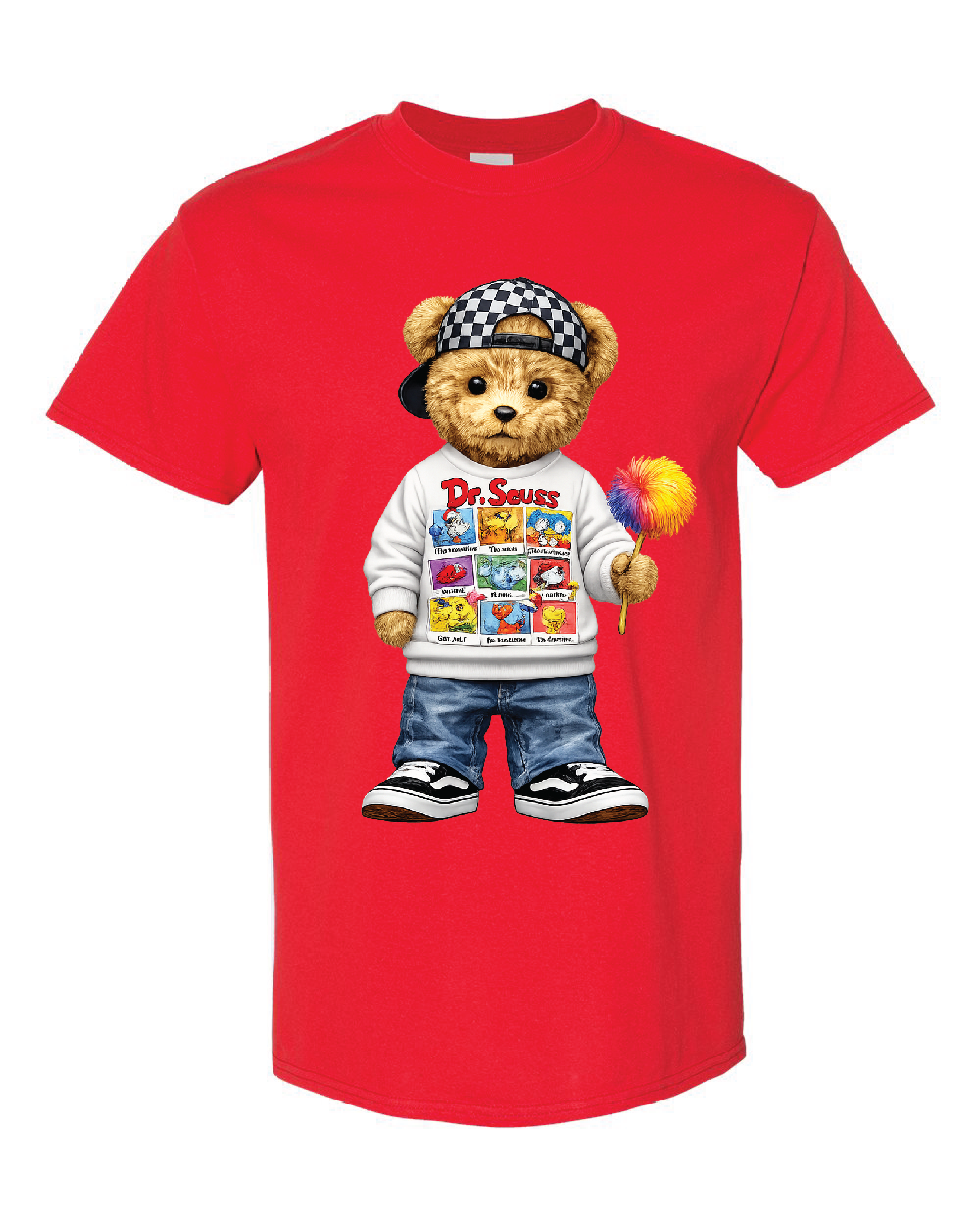 Seuss Teddy Checkered Hat