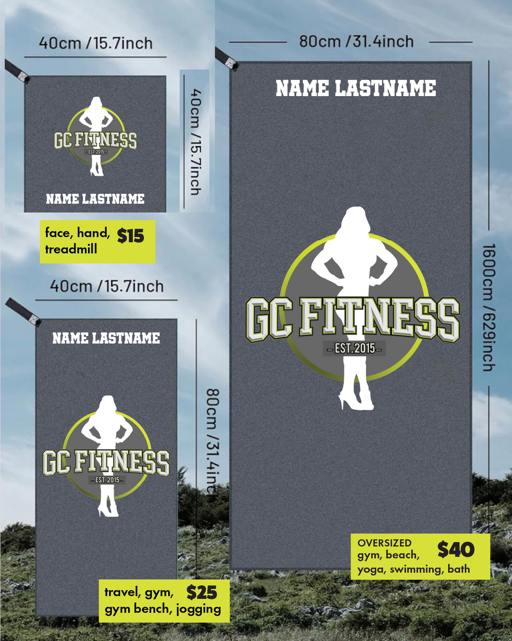 GC Fitness Quick Dry Towels